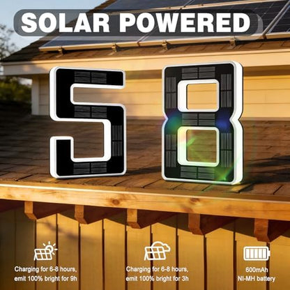 LumiMark - Modern Solar House Numbers