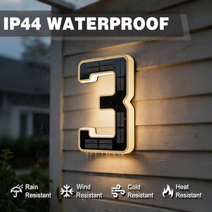 LumiMark - Modern Solar House Numbers