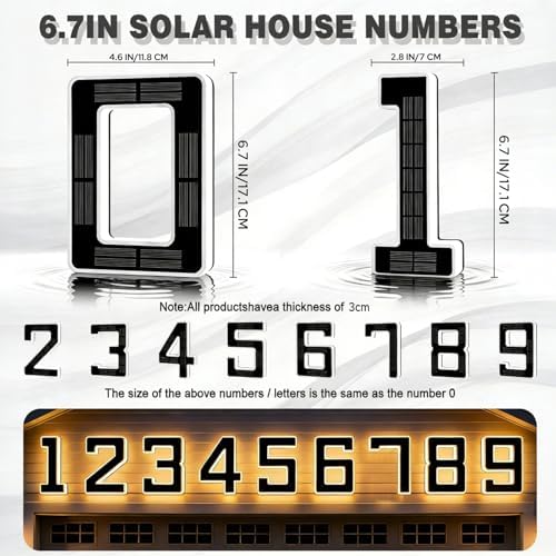LumiMark - Modern Solar House Numbers