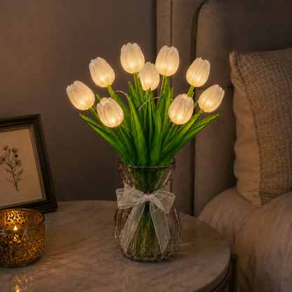 LumiTulip - LED Illuminated Artificial Tulip Bouquet