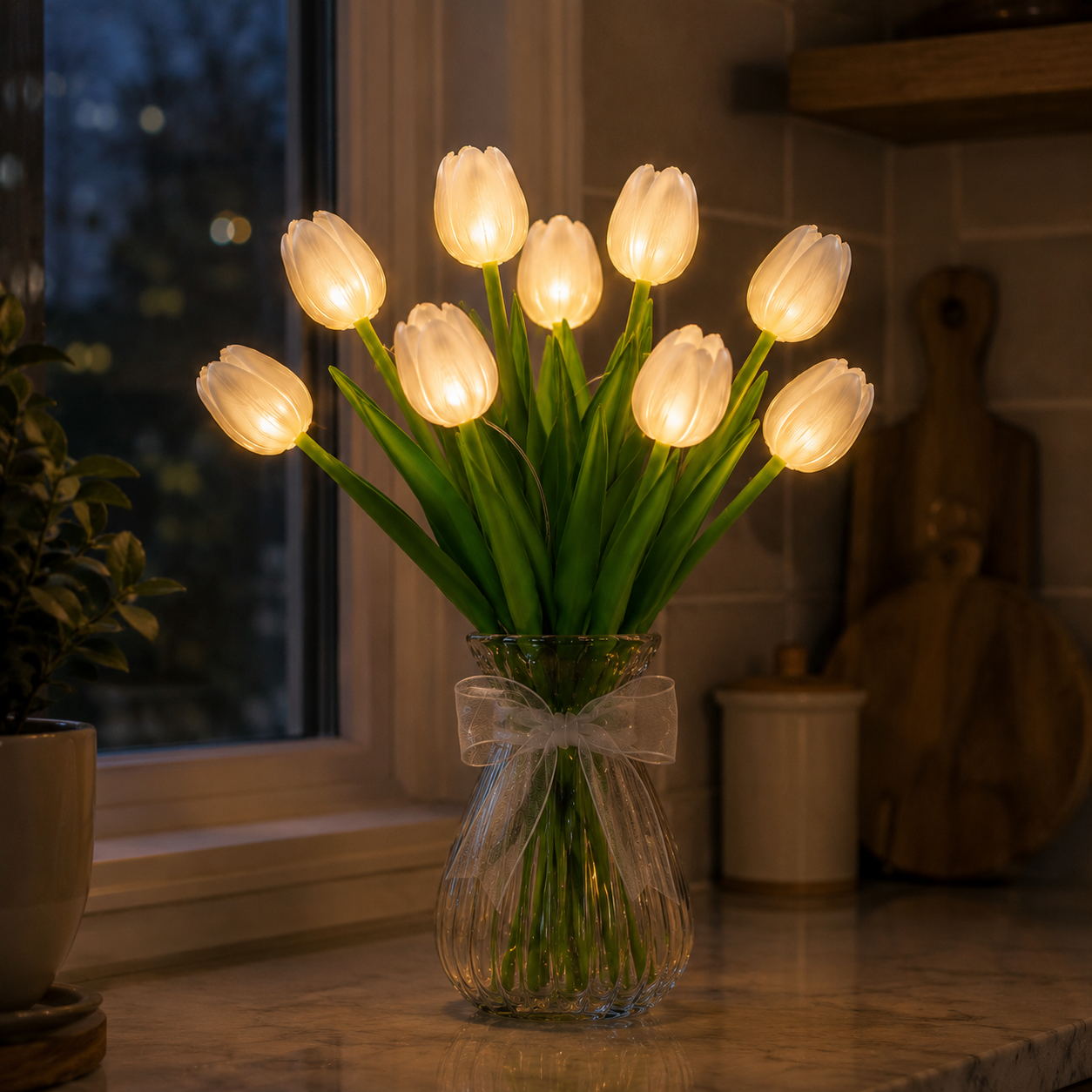 LumiTulip - LED Illuminated Artificial Tulip Bouquet