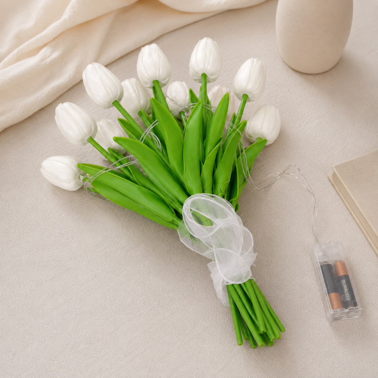 LumiTulip - LED Illuminated Artificial Tulip Bouquet