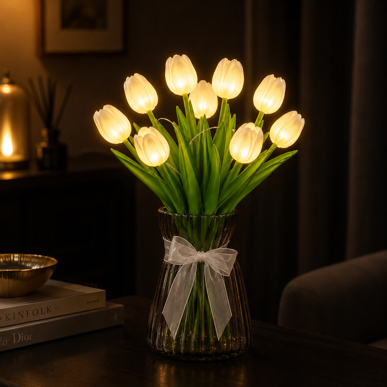 LumiTulip - LED Illuminated Artificial Tulip Bouquet
