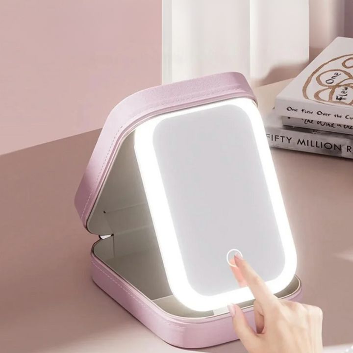 LumiVault - Illuminated Makeup Vanity Case
