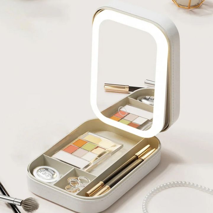 LumiVault - Illuminated Makeup Vanity Case