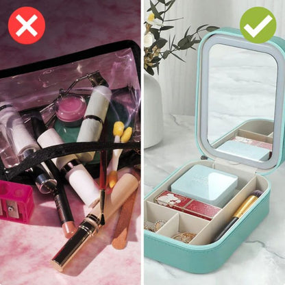 LumiVault - Illuminated Makeup Vanity Case