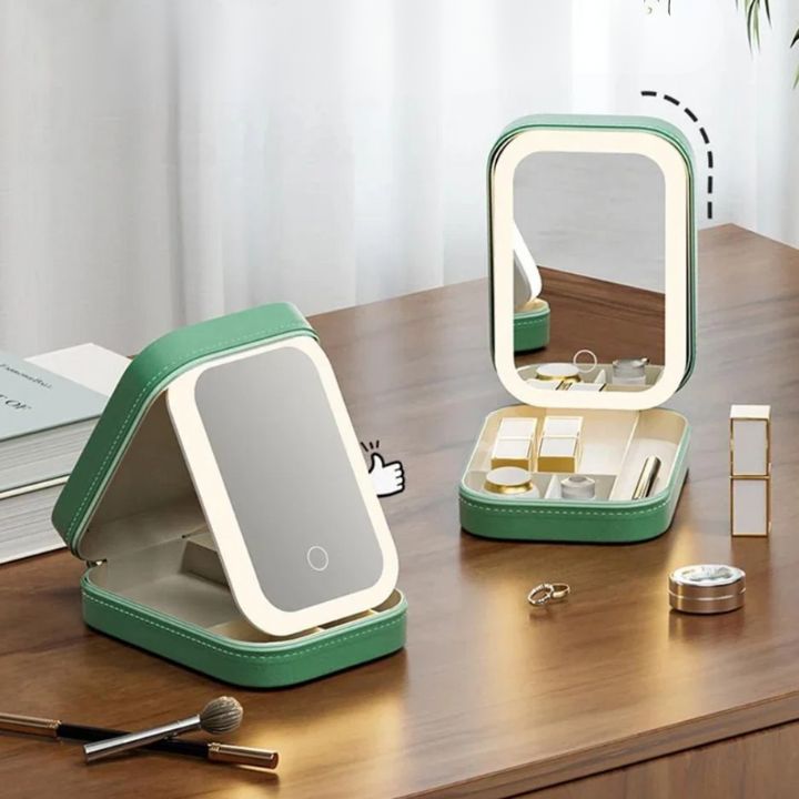 LumiVault - Illuminated Makeup Vanity Case