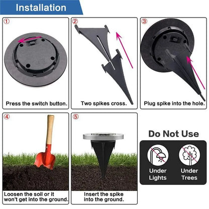 Lumidisk - Solar Powered Ground Lights