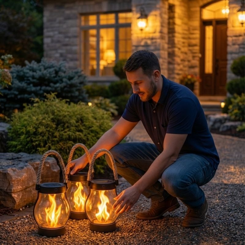Lumifire - Solar Powered Outdoor Lantern