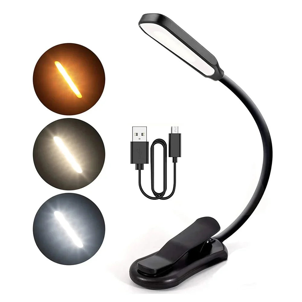 LuminaClip - Rechargeable Clip-On LED Reading Light