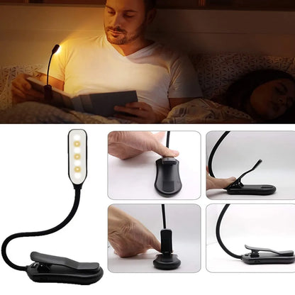 LuminaClip - Rechargeable Clip-On LED Reading Light