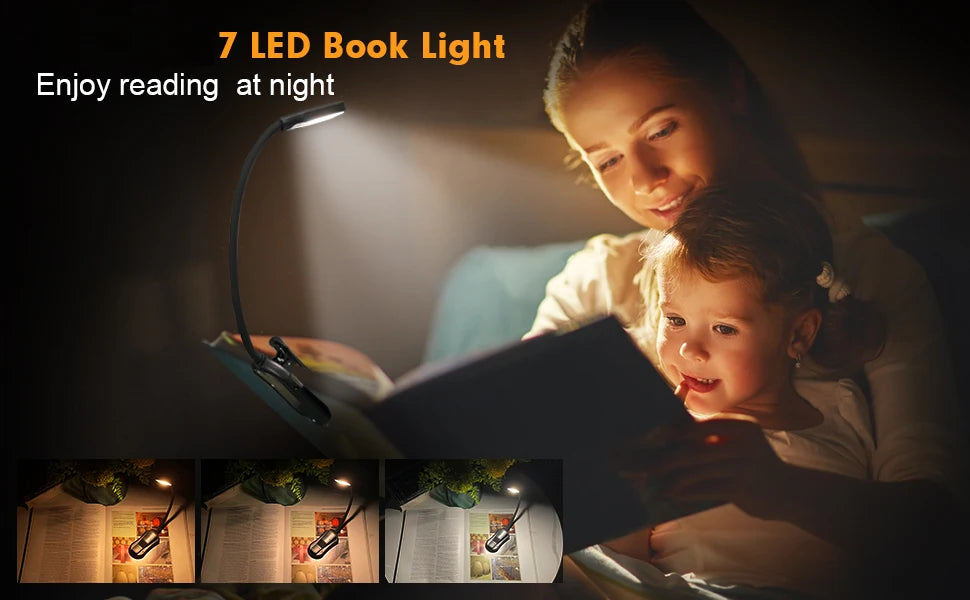 LuminaClip - Rechargeable Clip-On LED Reading Light