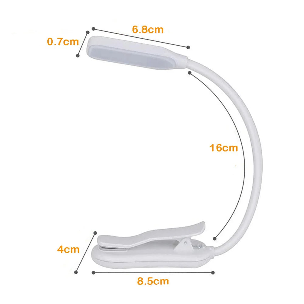 LuminaClip - Rechargeable Clip-On LED Reading Light