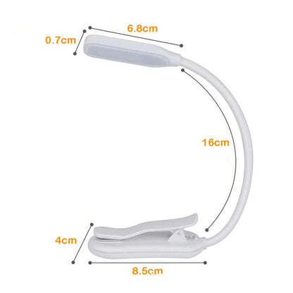 LuminaClip - Rechargeable Clip-On LED Reading Light