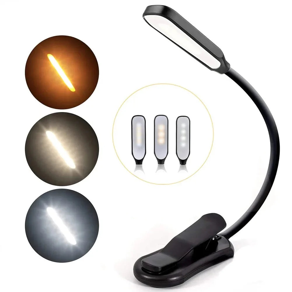 LuminaClip - Rechargeable Clip-On LED Reading Light