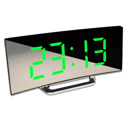 LuminaDesk - Modern Curved Digital Table Clock