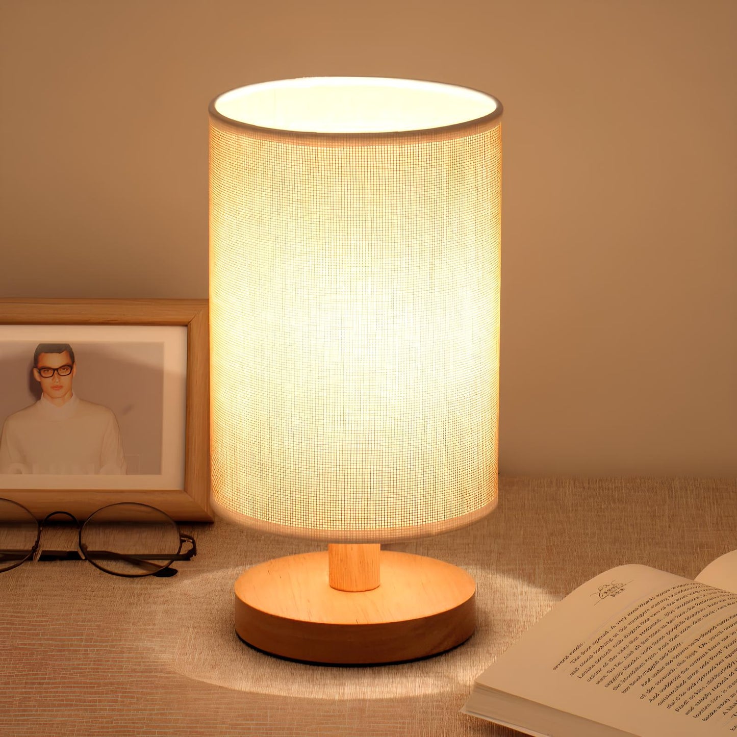 LuminaLamp - Cylindrical Shade Table Lamp