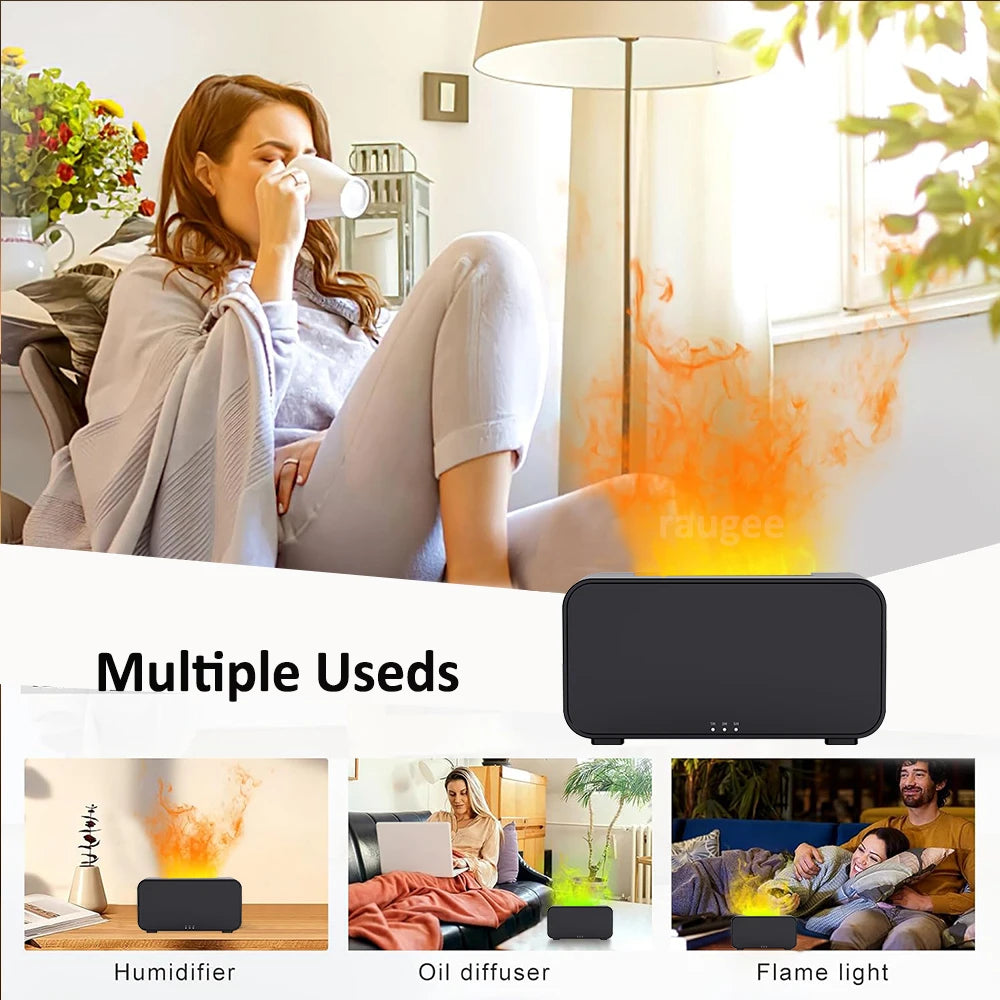 LuminaMist - Compact Flame Effect Aroma Diffuser