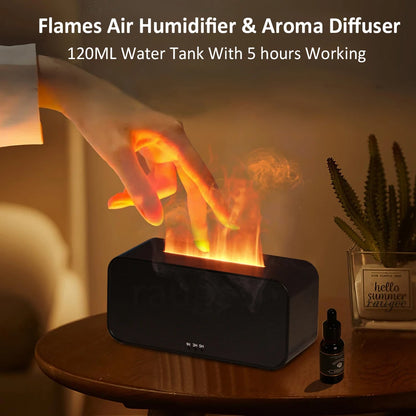 LuminaMist - Compact Flame Effect Aroma Diffuser