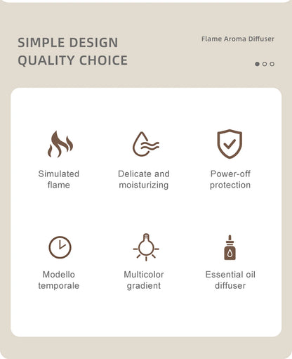 LuminaMist - Compact Flame Effect Aroma Diffuser