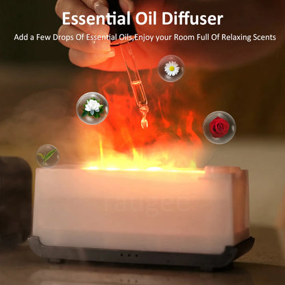 LuminaMist - Compact Flame Effect Aroma Diffuser