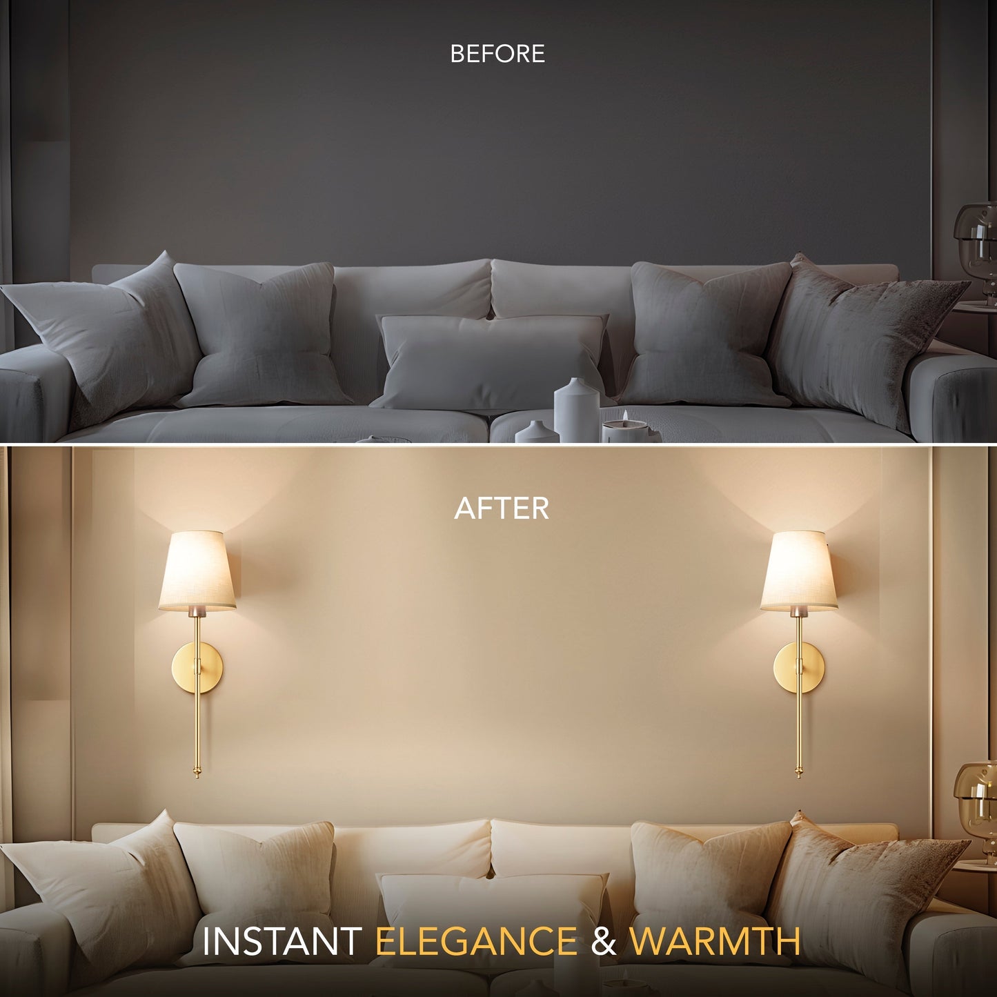 LuminaX - Wireless LED Wall Lamp