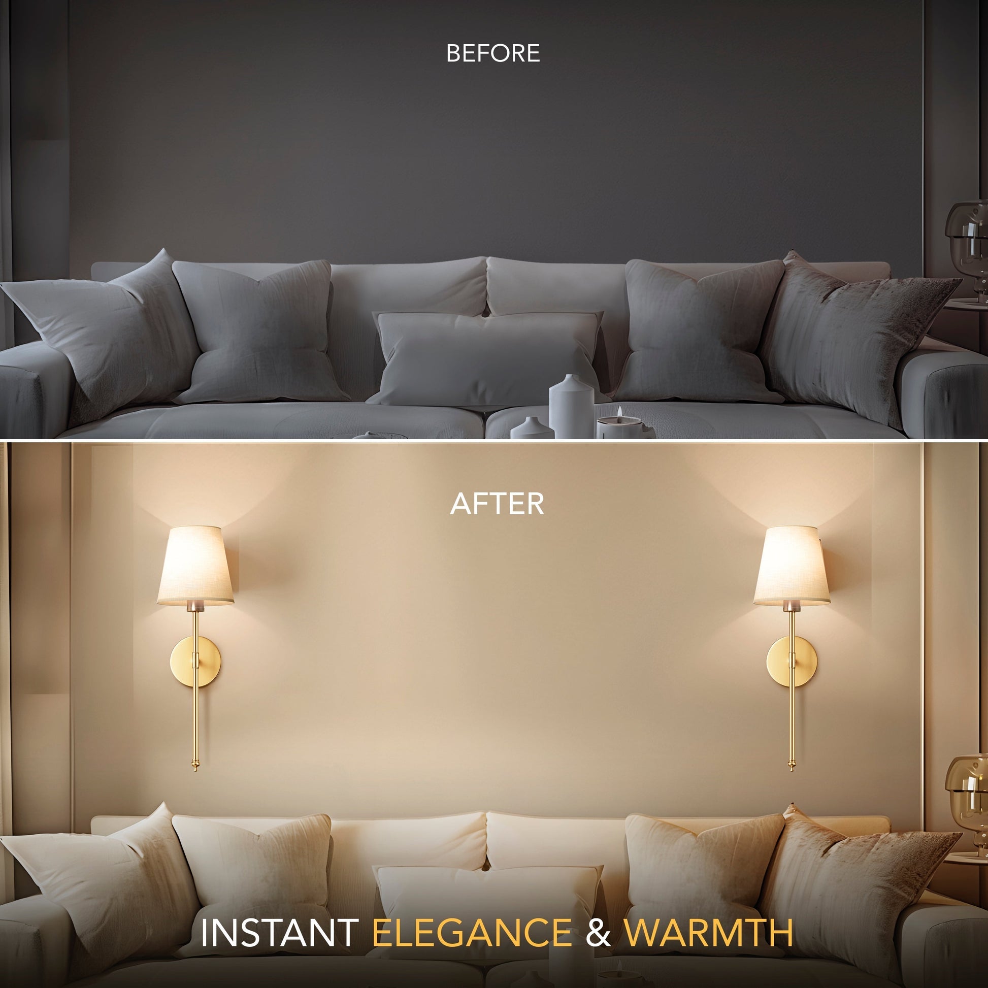 LuminaX - Wireless LED Wall Lamp