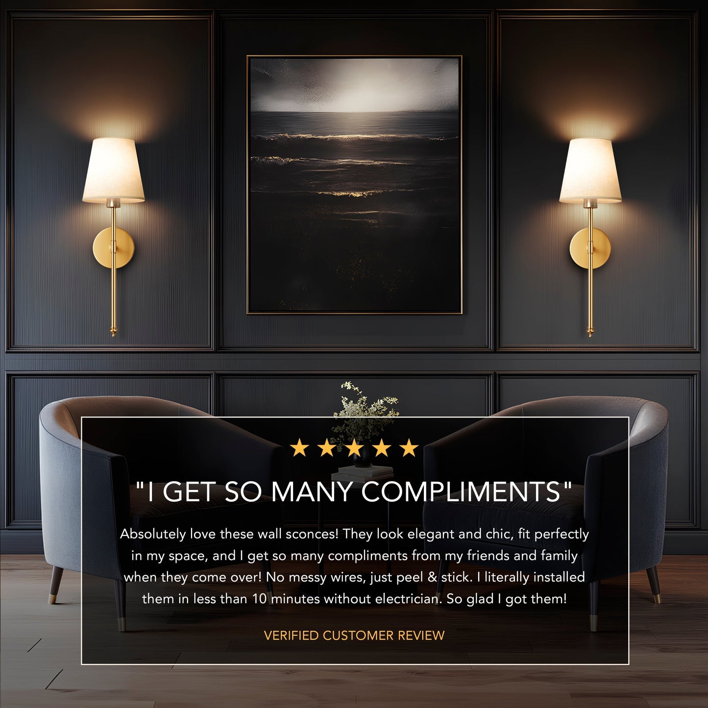 LuminaX - Wireless LED Wall Lamp