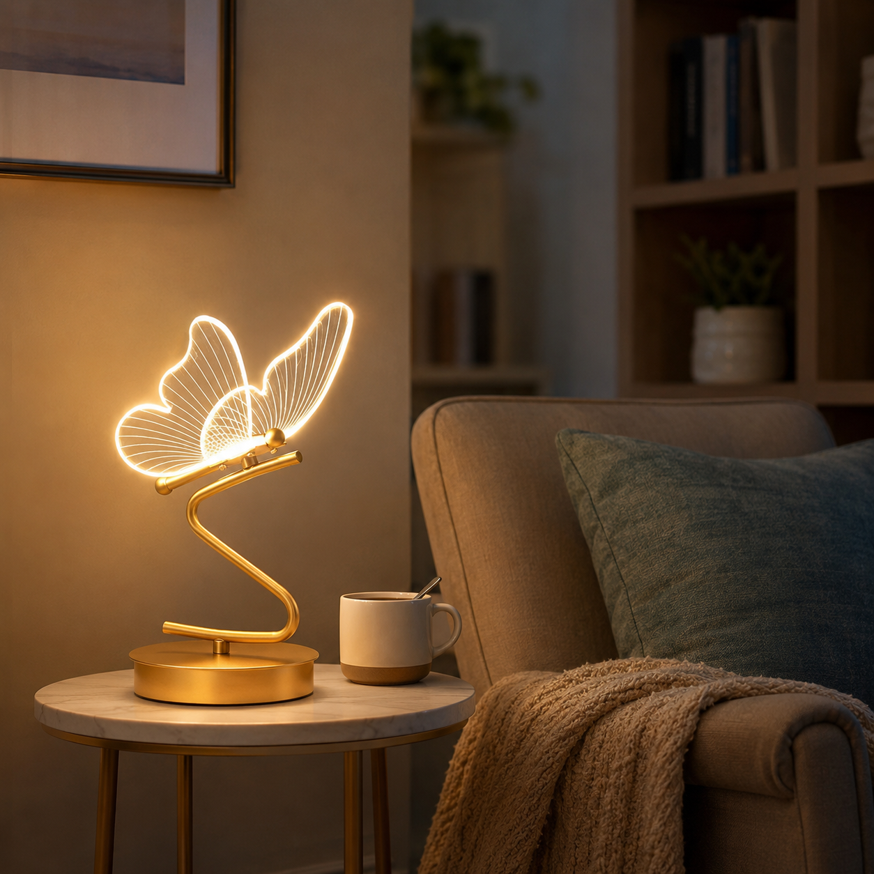 Luminafly - Cordless Butterfly Table Lamp