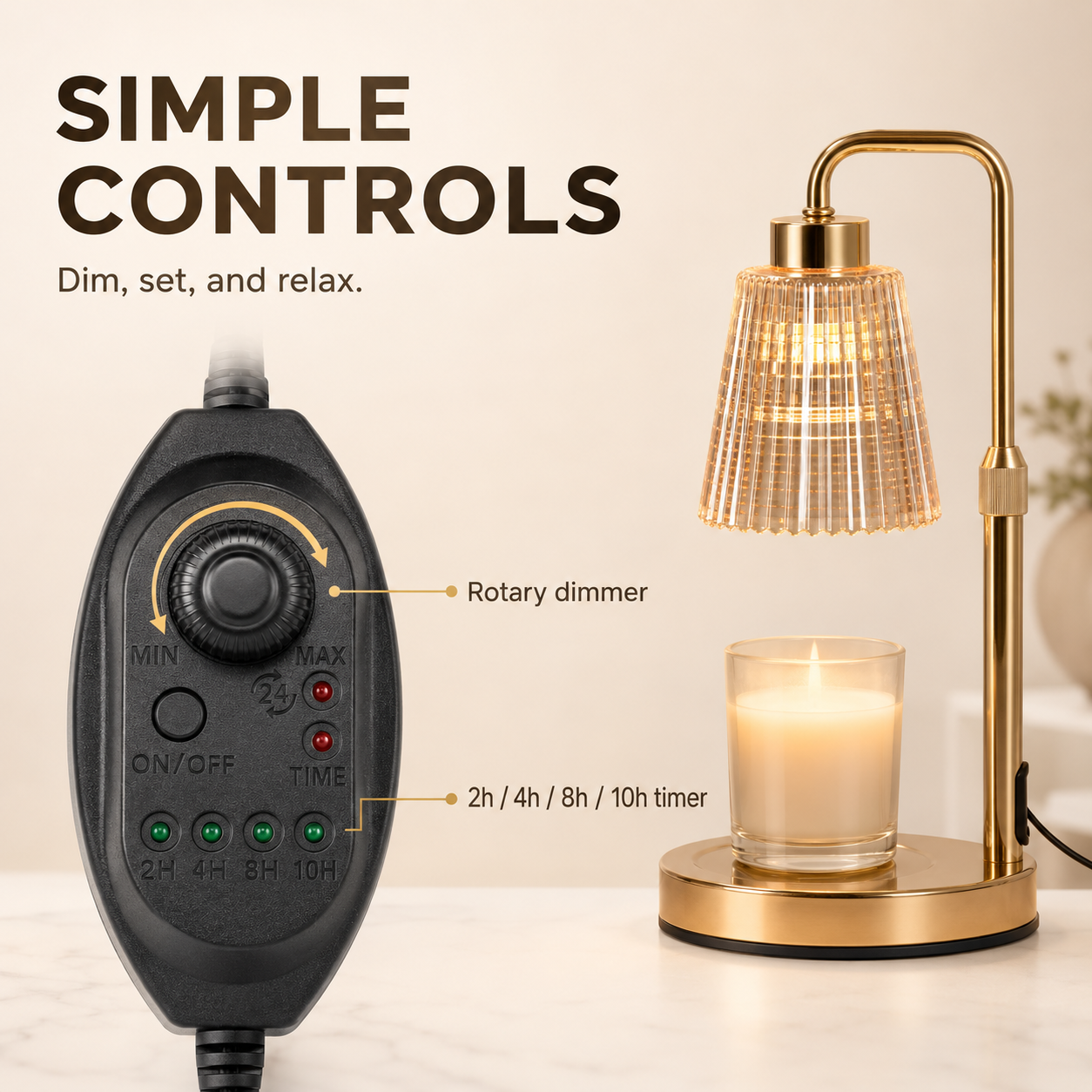 Lumorix - Dimmable Candle Warmer Lamp