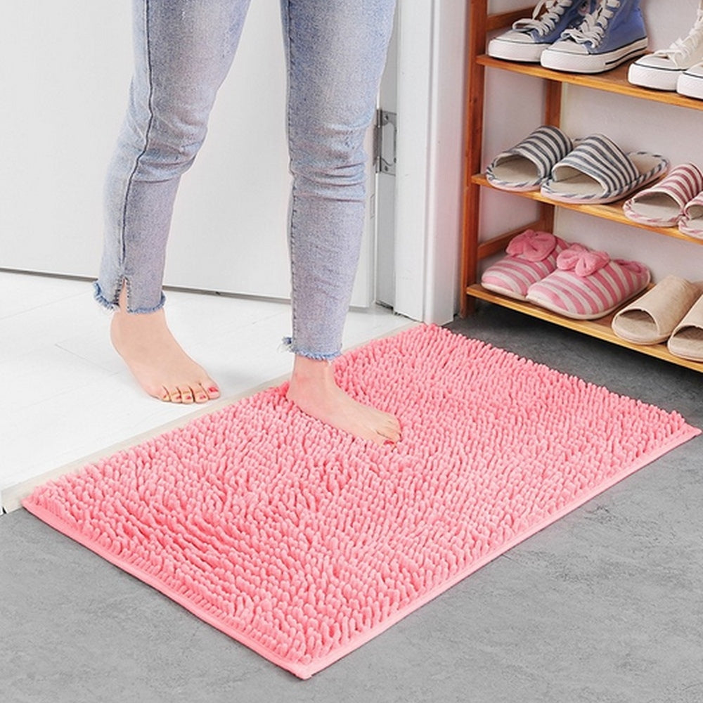 Mavi Bath Mat | Ultra-Absorbent, Non-Slip Chenille Design 5