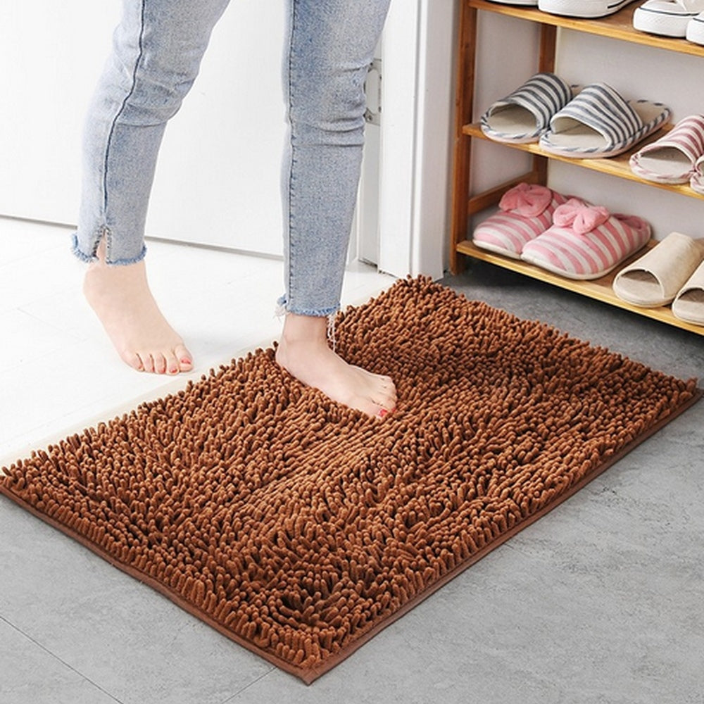 Mavi Bath Mat | Ultra-Absorbent, Non-Slip Chenille Design 6