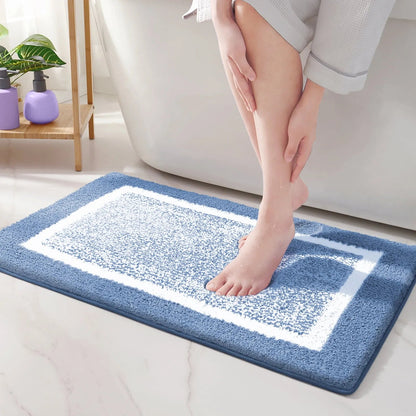 Mira Bath Mat | Soft Microfiber, Non-Slip Design, Machine Washable 3