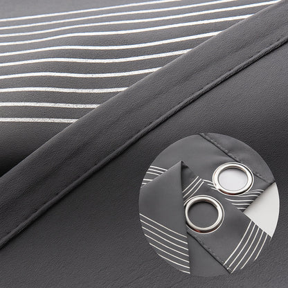 Mira Blackout Curtain | Soft Microfibre, Elegant Wave Pattern 5