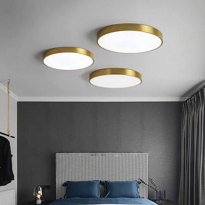 Mira Flush Mount Ceiling Light featuring a minimalist LED design, ideal for modern interiors and energy-efficient lighting solutions. 2