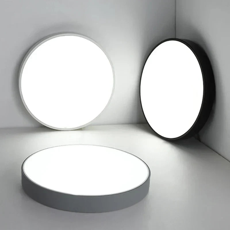Mira Flush Mount Ceiling Light featuring a minimalist LED design, ideal for modern interiors and energy-efficient lighting solutions. 5