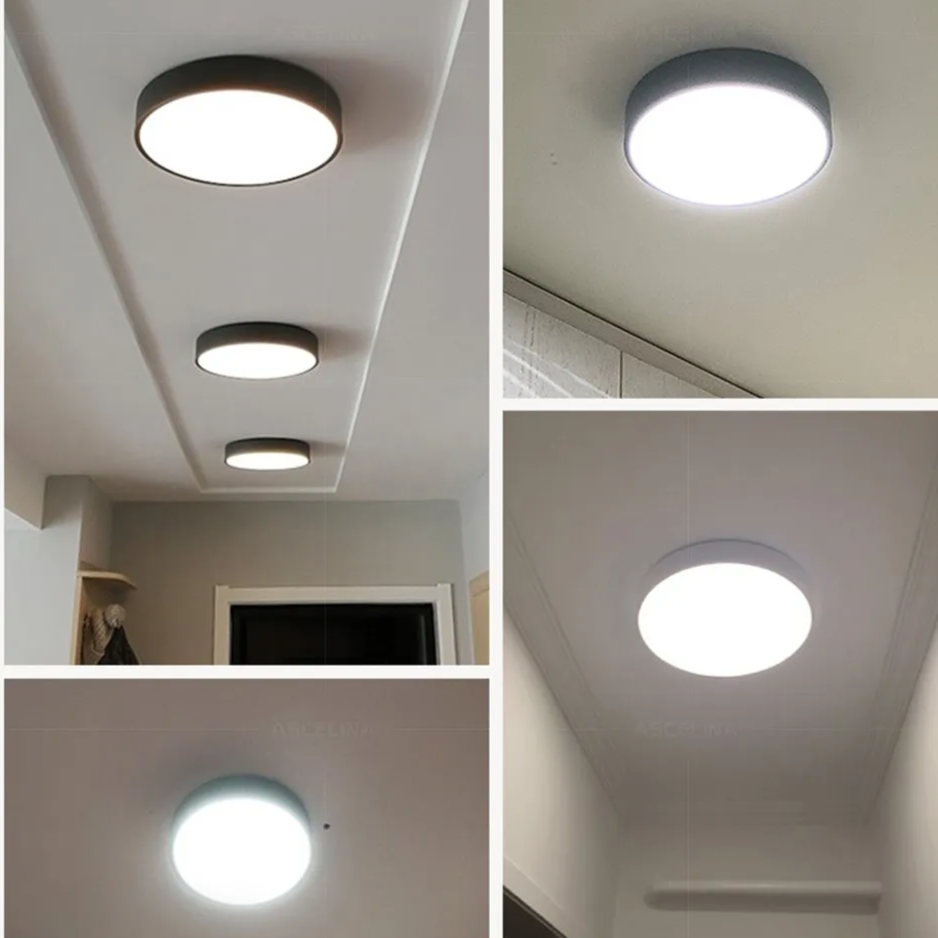 Mira Flush Mount Ceiling Light featuring a minimalist LED design, ideal for modern interiors and energy-efficient lighting solutions. 8