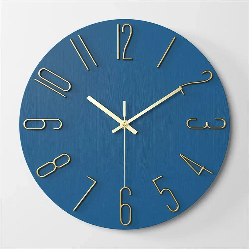 Mira Modern Wall Clock | Frameless 3D Design, Silent Quartz Movement 2
