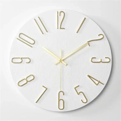 Mira Modern Wall Clock | Frameless 3D Design, Silent Quartz Movement 3