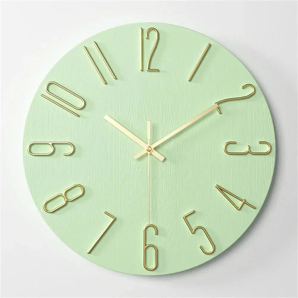 Mira Modern Wall Clock | Frameless 3D Design, Silent Quartz Movement 5