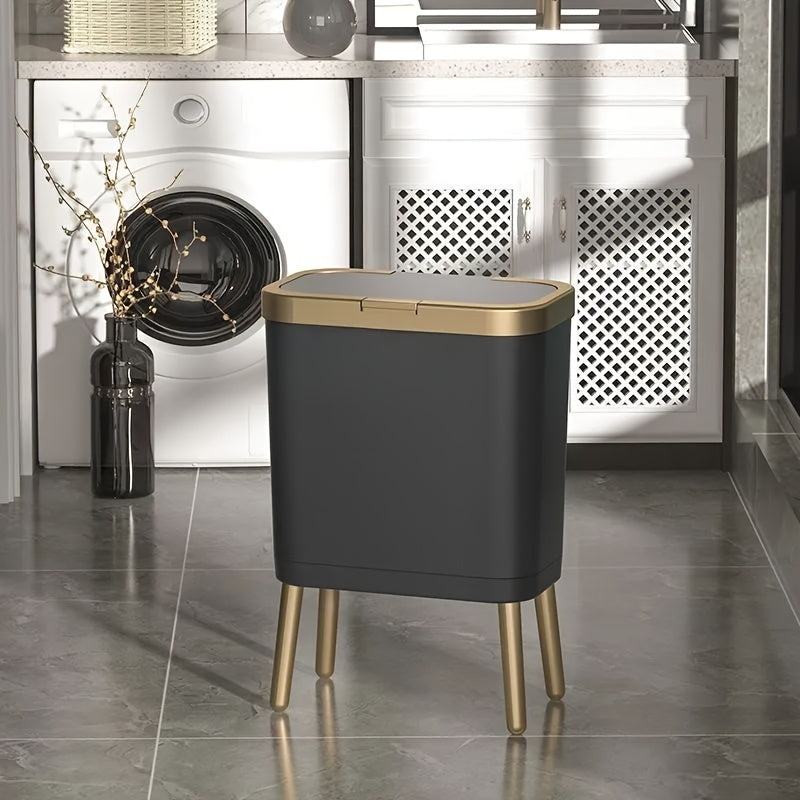 Mira Odour-Sealing Trash Can in sleek design, 15L capacity, perfect for stylish kitchen organization and odor control. 3