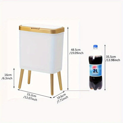 Mira Odour-Sealing Trash Can in sleek design, 15L capacity, perfect for stylish kitchen organization and odor control. 4