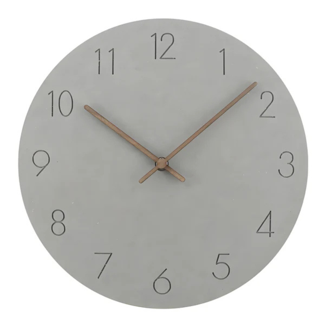 Navi Modern Wall Clock | Minimalist Wood Design, Silent Quartz Movement 0
