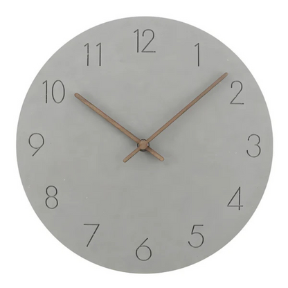 Navi Modern Wall Clock | Minimalist Wood Design, Silent Quartz Movement 0