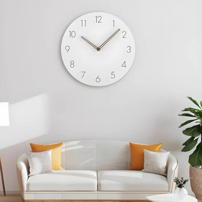 Navi Modern Wall Clock | Minimalist Wood Design, Silent Quartz Movement 3