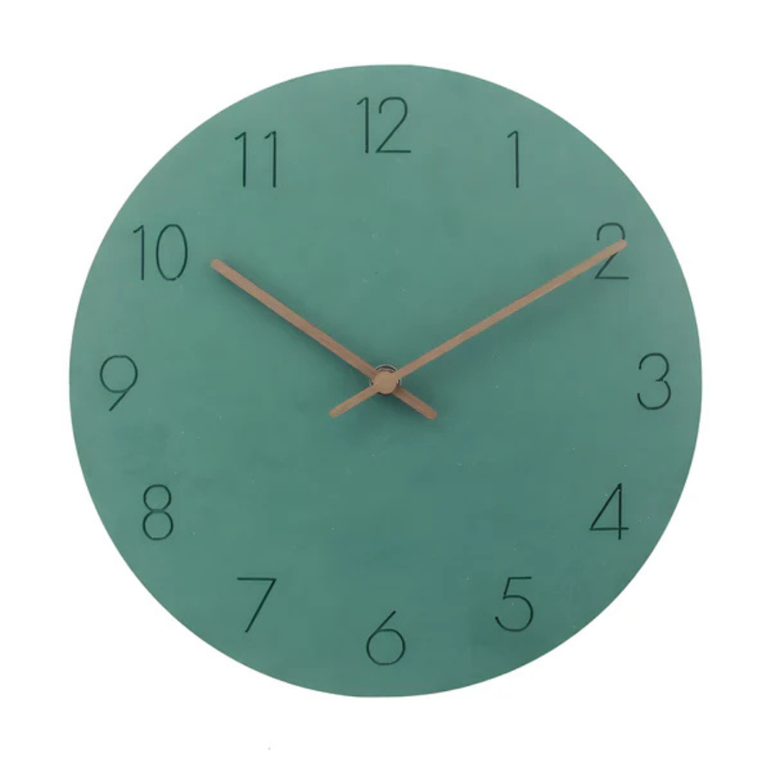 Navi Modern Wall Clock | Minimalist Wood Design, Silent Quartz Movement 4