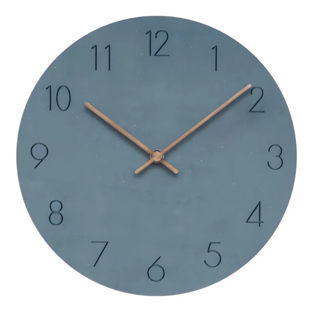 Navi Modern Wall Clock | Minimalist Wood Design, Silent Quartz Movement 7