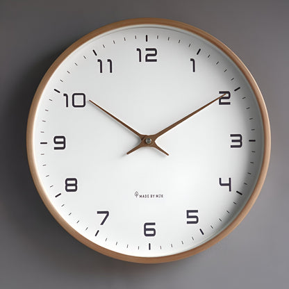 Nora Modern Wall Clock | Minimalist Wood Frame, Silent Quartz 0