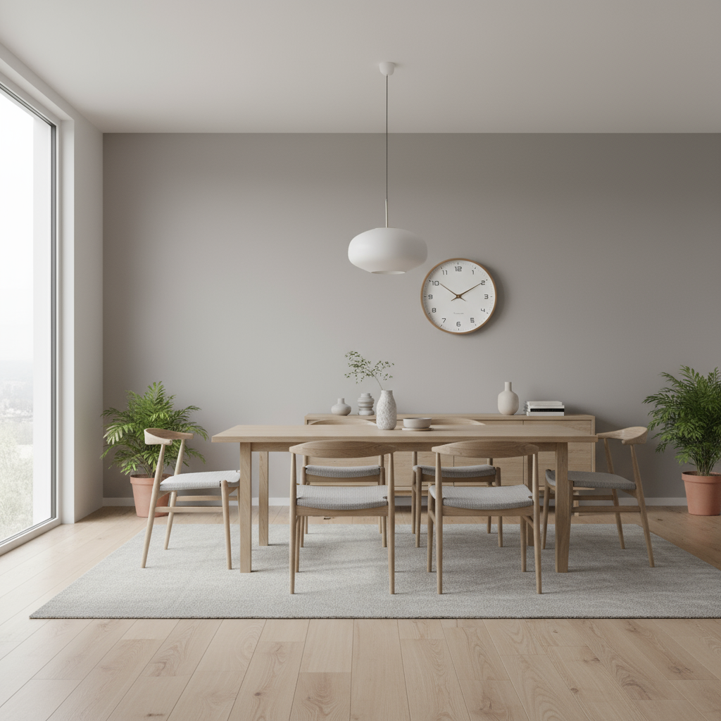 Nora Modern Wall Clock | Minimalist Wood Frame, Silent Quartz 2