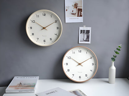 Nora Modern Wall Clock | Minimalist Wood Frame, Silent Quartz 5